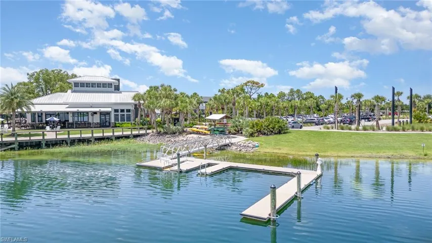Dock with a water view
