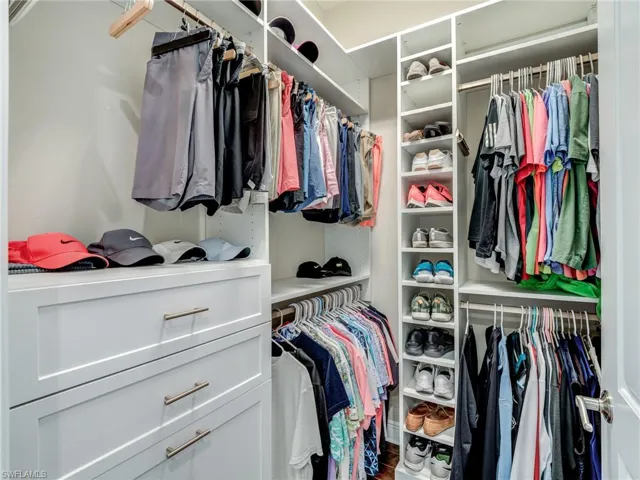 Second Walk in custom closet in Primary Bedroom.
