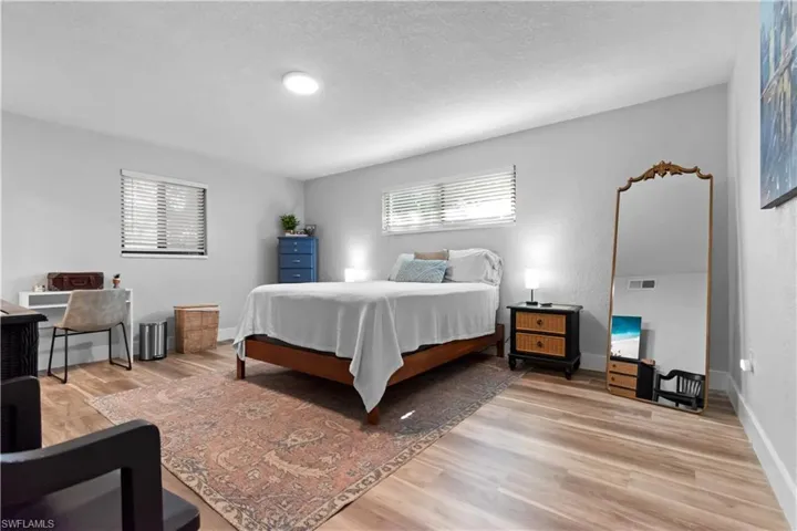 Spacious primary bedroom