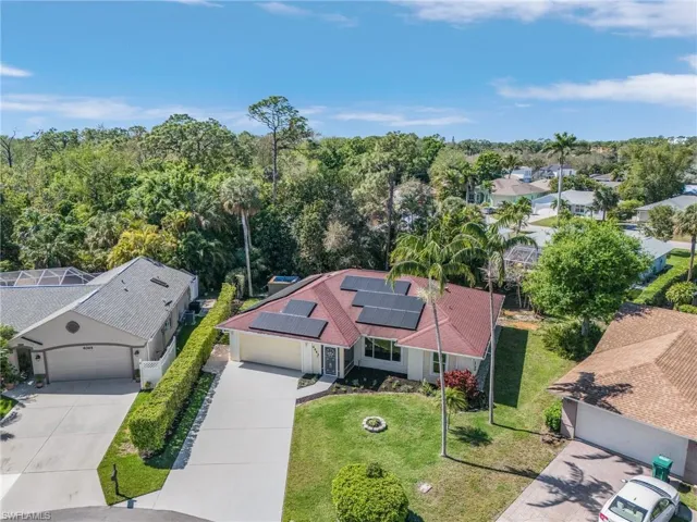 Birds eye view of property