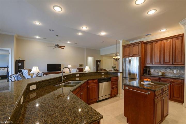 Granite, Island Counter and Cabinets