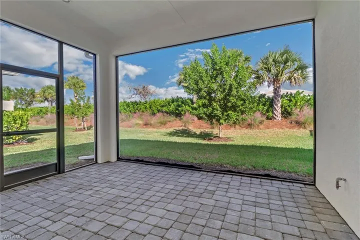 Extended lanai that offers private view.  Lanai could be extended further and a pool and/or spa could be added if desired!