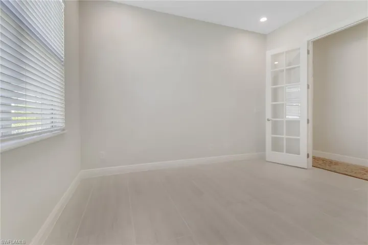 The den is large enough to use as a bedroom if needed