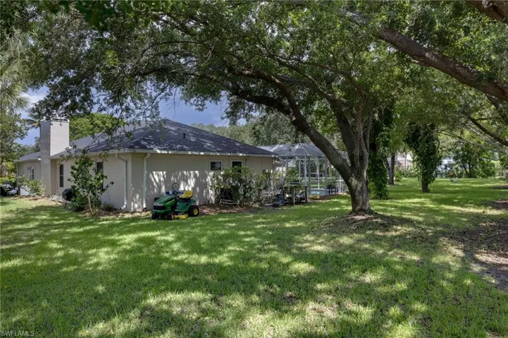 Spacious Backyard with fruit trees
