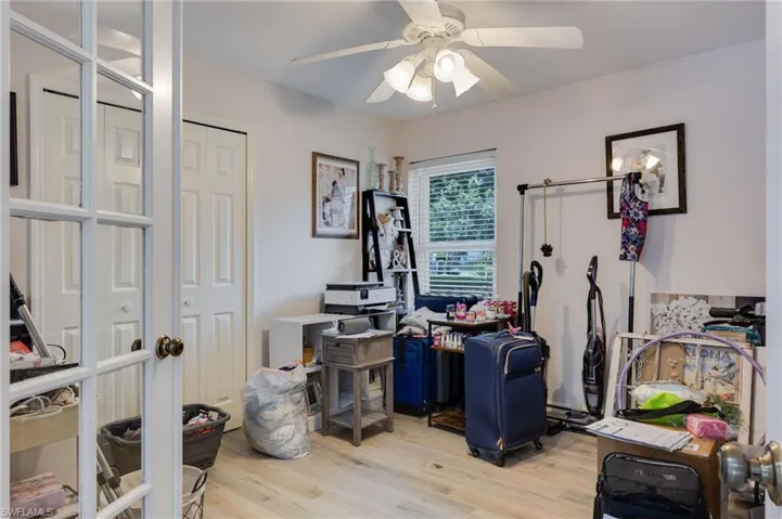 Office/Bedroom with french doors