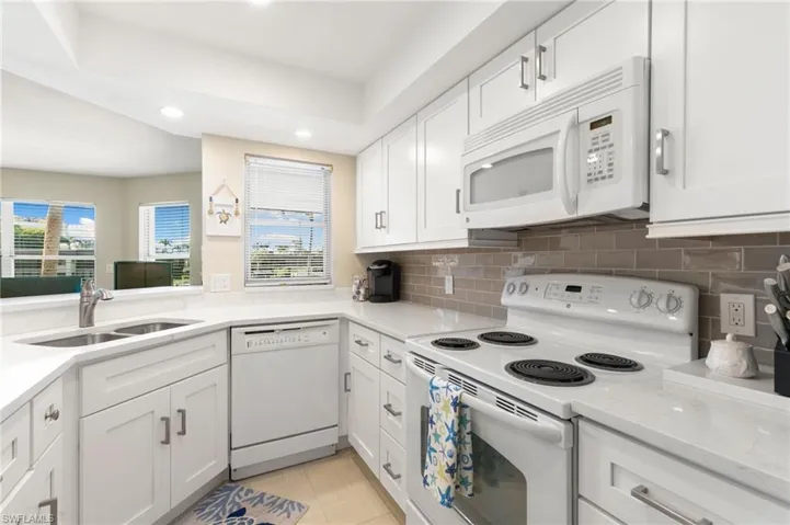 Open kitchen with plenty of natural light