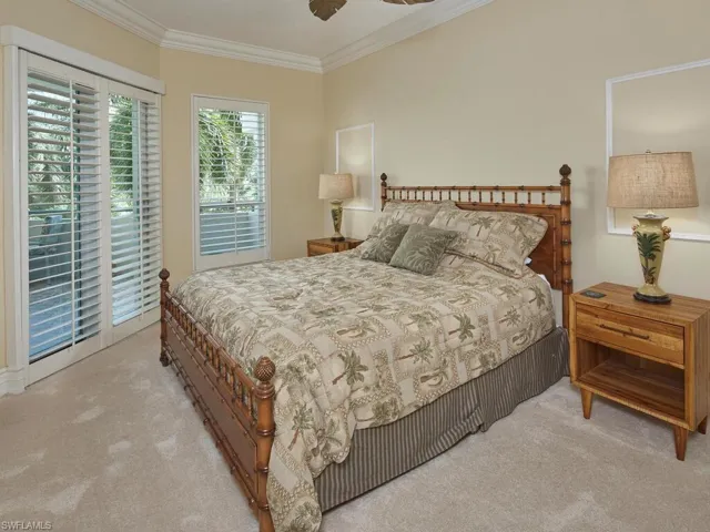 Guest bedroom privately tucked away on the East side of the home.