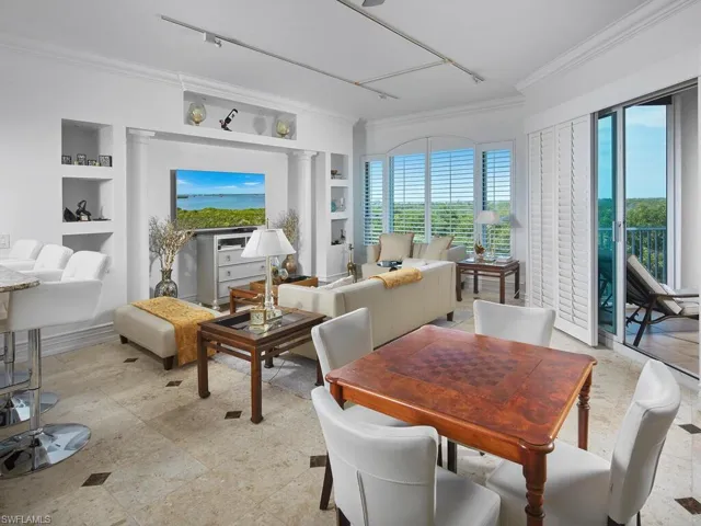 Kitchen, living, dining and bonus space all open to one another.