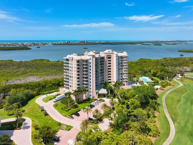Overlooking the Estero Bay and the Gulf of Mexico.