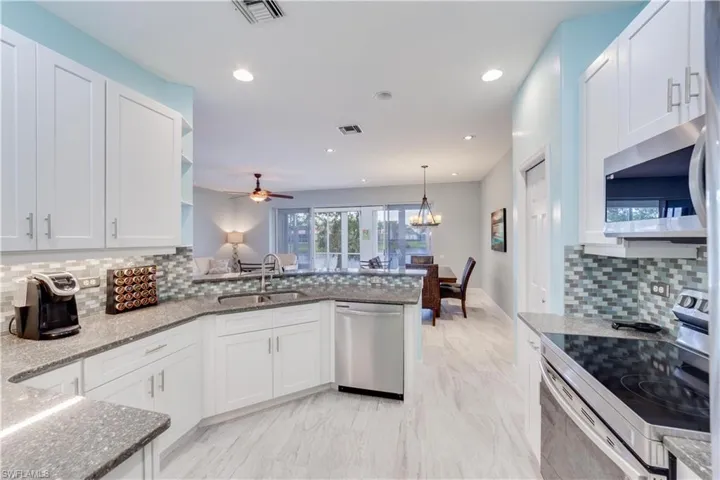 Kitchen Area with Lake View