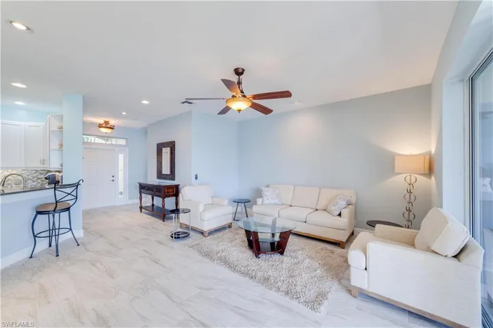 Living Area and Breakfast Bar
