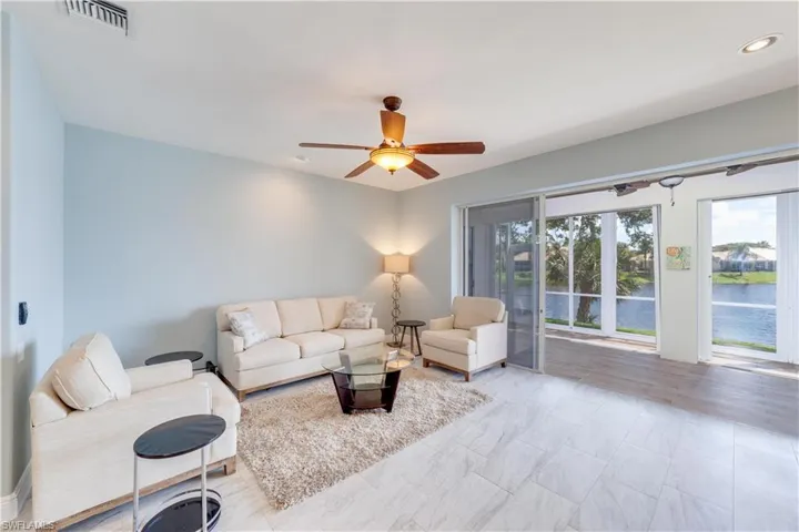 Living Area with Lake View