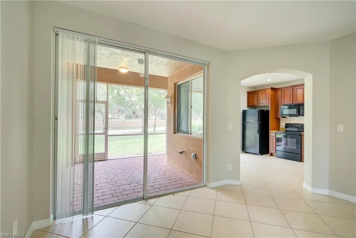 Entryway featuring light tile patterned floors