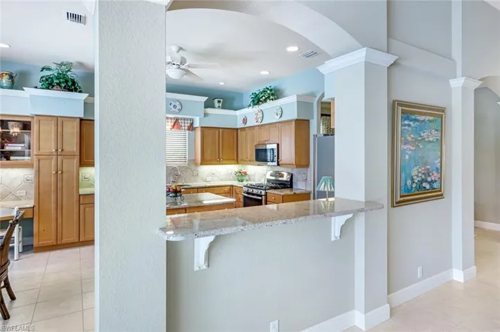High Top Bar area, to keep the family chef company