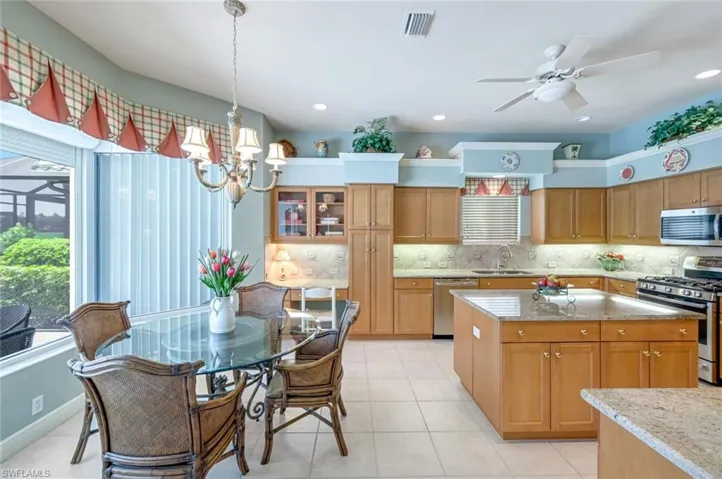 The Bay Window offers the family chef a view while providing great natural light!