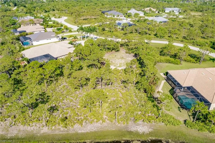 Birds eye view of property