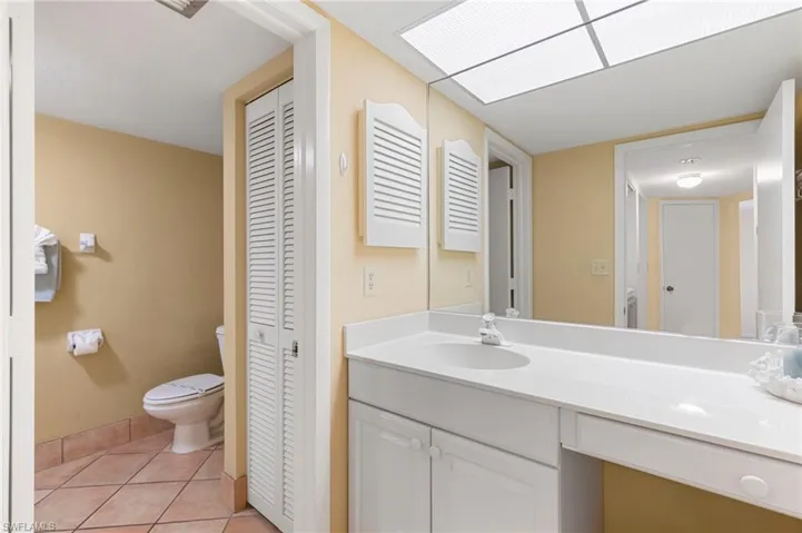 Spacious guest bath