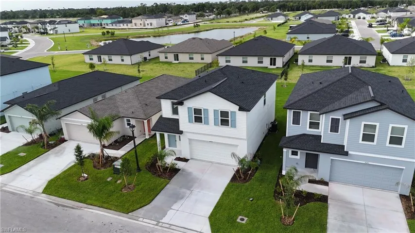 Newly constructed homes featuring a modern architectural style
