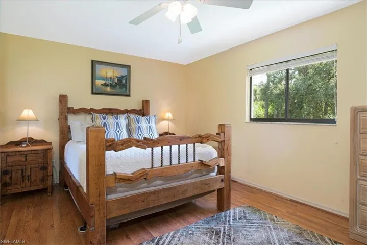 Master Bedroom with wood laminate floors