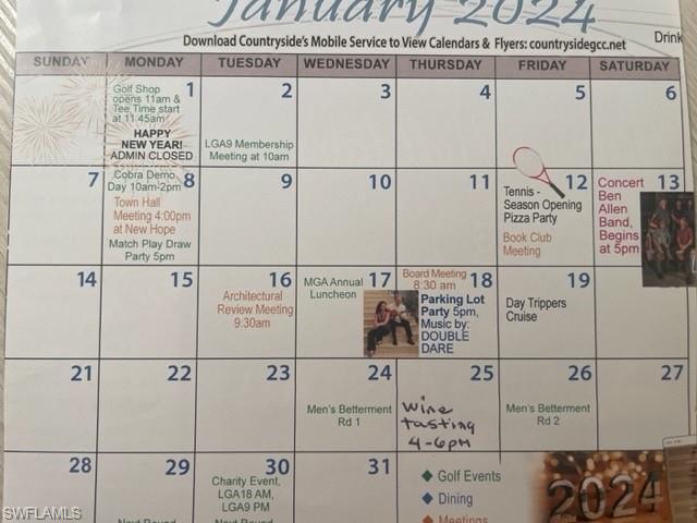 Some activities for January.
