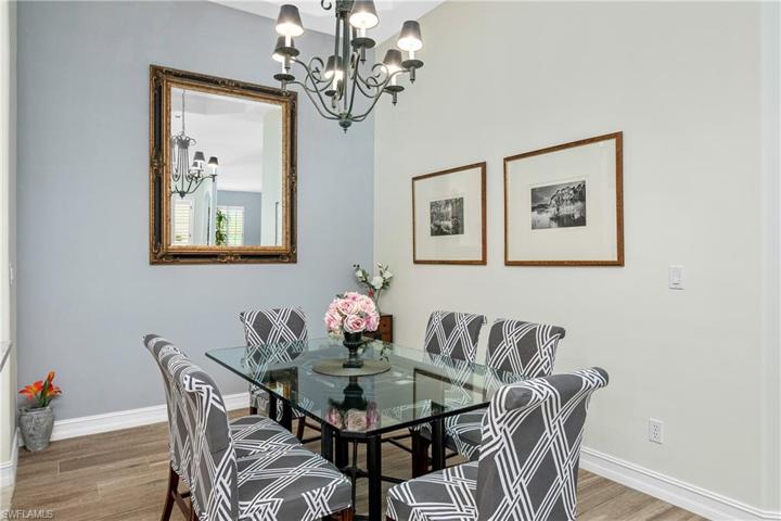 Full size dining area