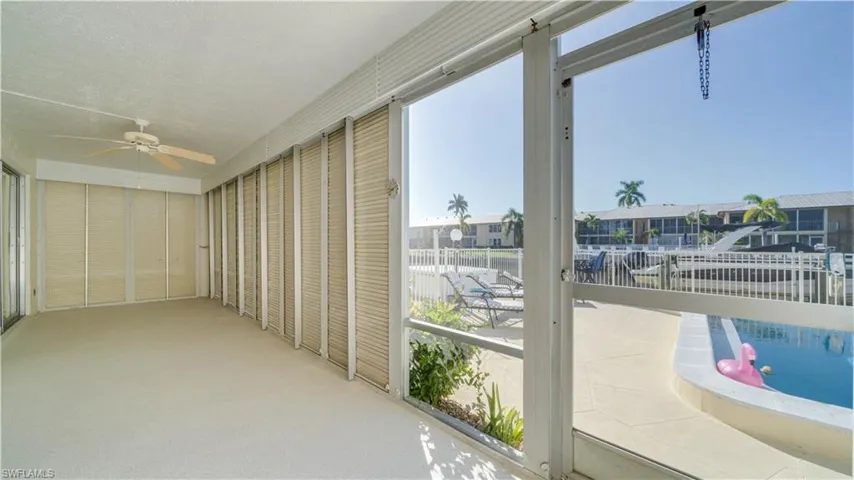 Lanai with Shutters Down
