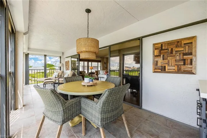 Dining space spa on your oversized lanai