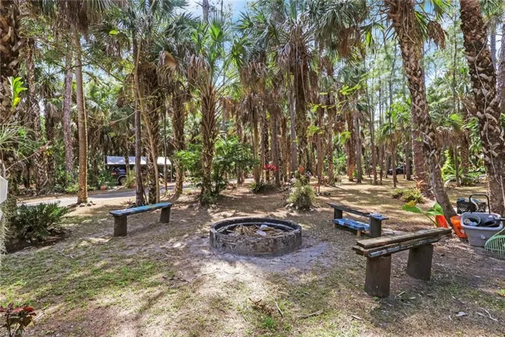 Firepit area- Relax and unwind with friends and family outdoors and enjoy the privacy and freedom that GGE has to offer!