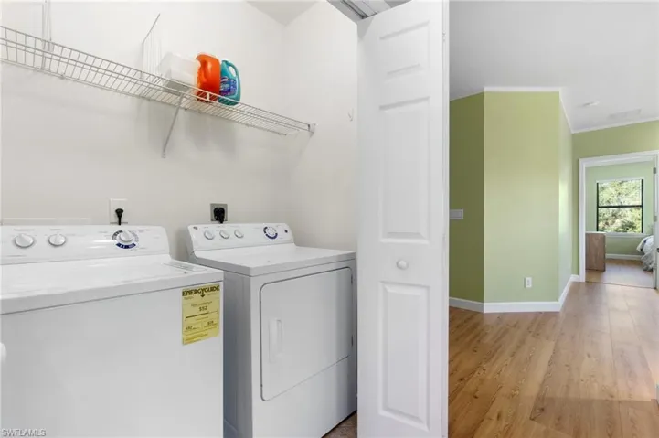 Upstairs washer & dryer