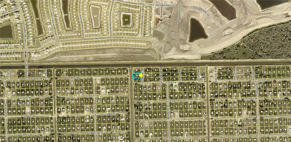 Aerial overview of property's location