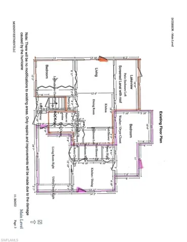 First Level Floor plan Unit 1 and 2