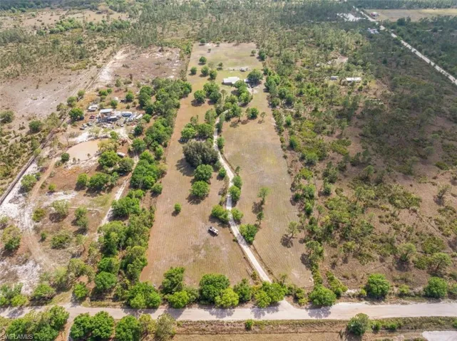 Birds eye view of property