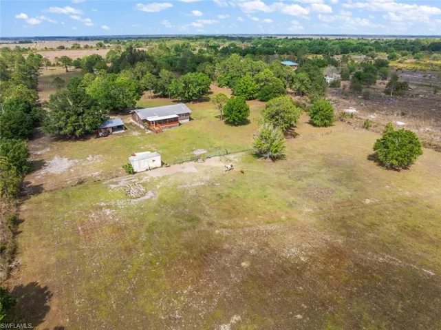 Birds eye view of property