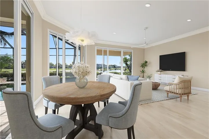Virtually staged to show how easily this residence can be transformed.