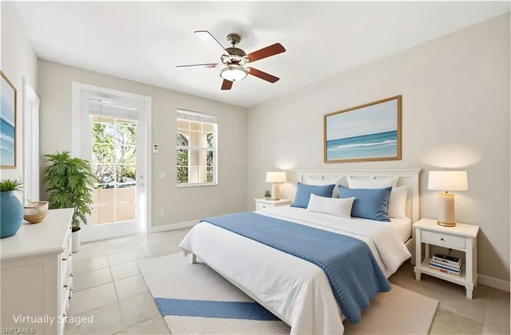 Virtually staged first floor Bedroom