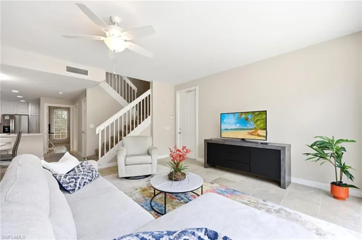 Full view of Great/Living Room and Kitchen