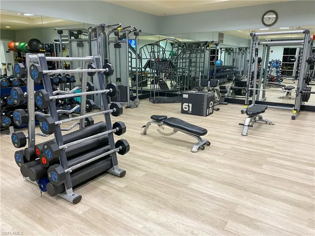 Fitness center in Pelican Bay, access is included in your HOAs for all Pelican Bay homeowners