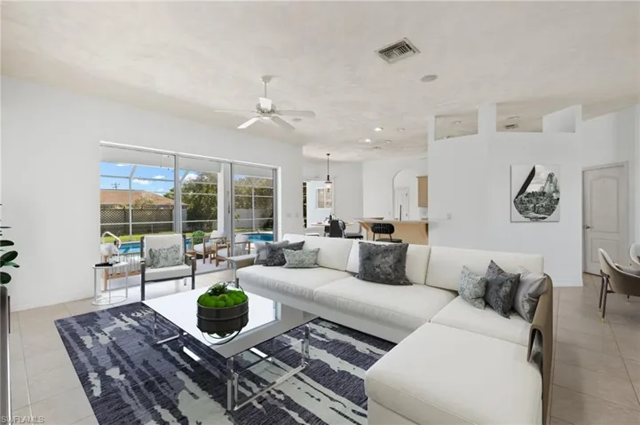 Virtually Staged Family Room