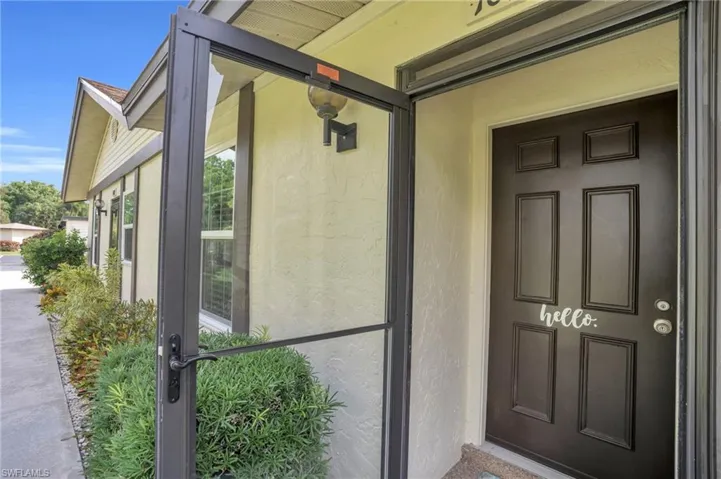 View of entrance to property