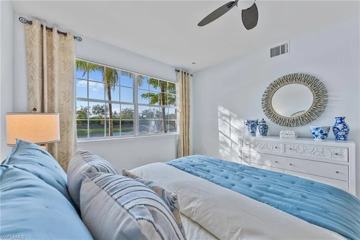Bedroom featuring a ceiling fan