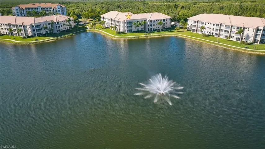 Drone / aerial view of a nearby body of water