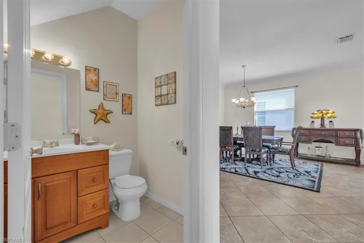 1/2 bath on main floor