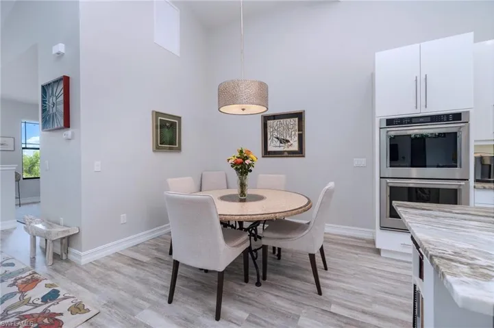 Open concept dining area
