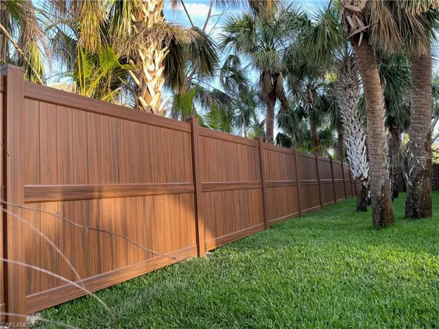 New privacy fence added in 2023