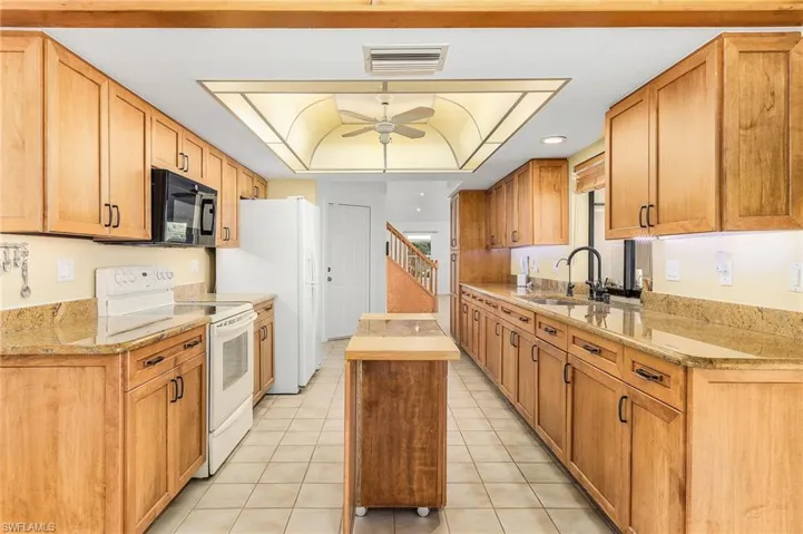 New wood cabinets/granite