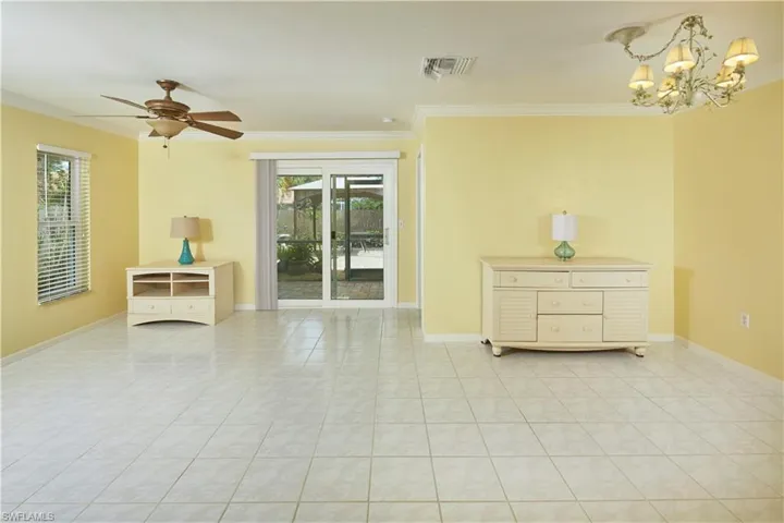 Living/dining area.