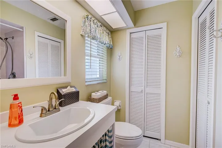 Spacious primary bathroom.