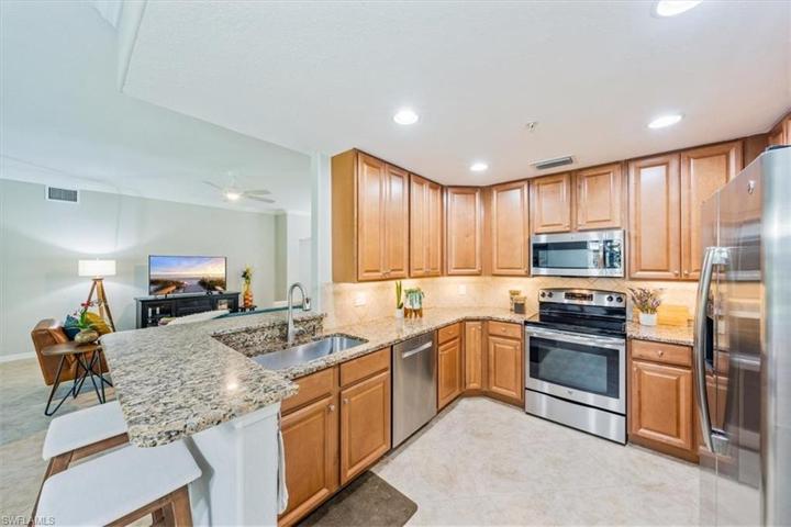 Kitchen open to family room