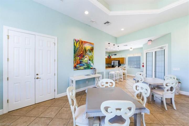 Clubhouse gathering room with catering kitchen