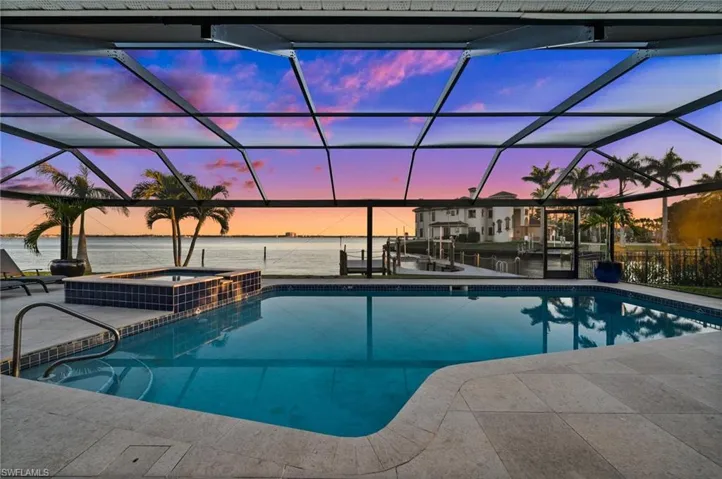 Have an evening swim with an amazing view